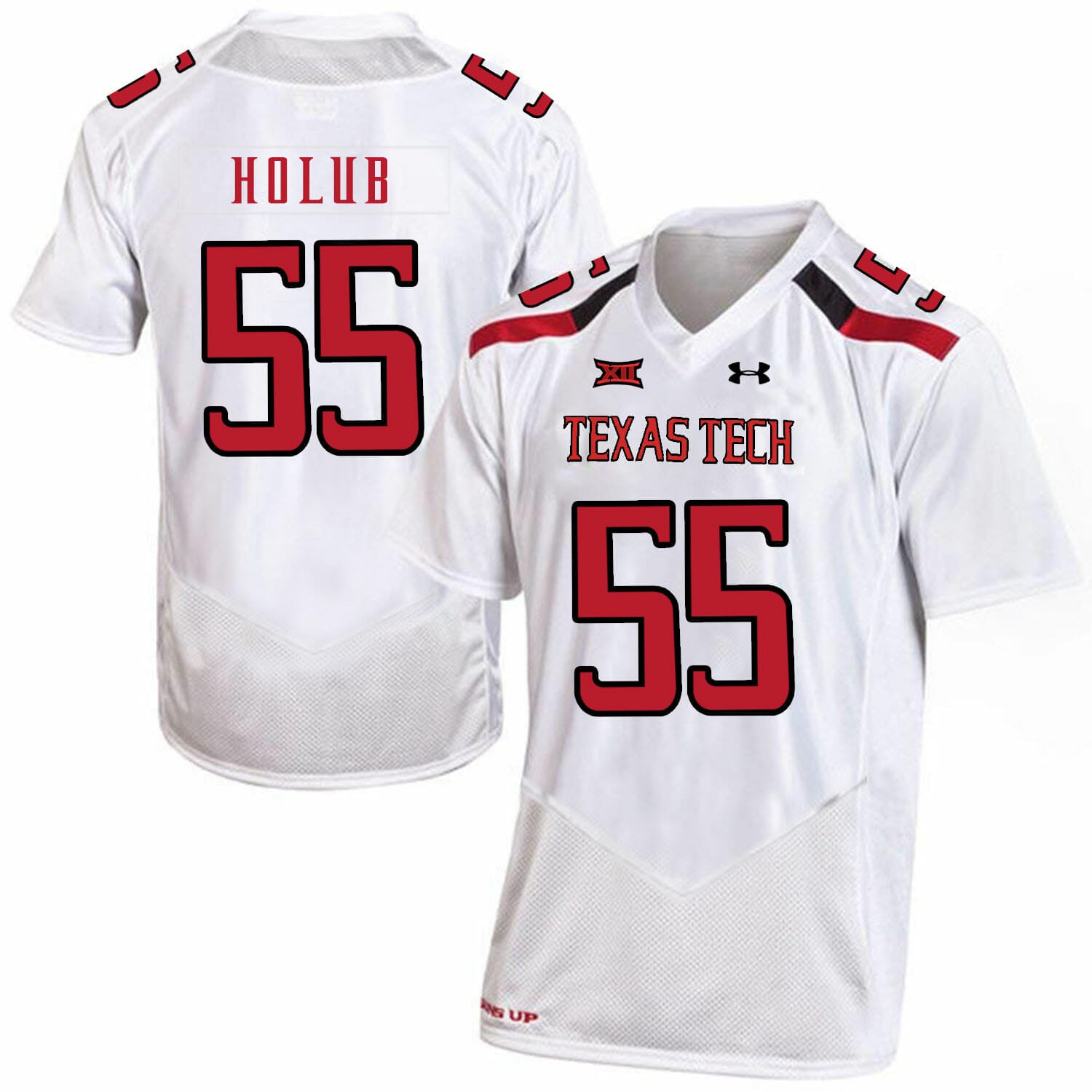 NCAA Football Jersey Texas Tech #55 EJ Holub College Black