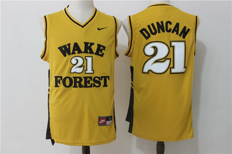 Tim Duncan Wake Forest NCAA Jerseys