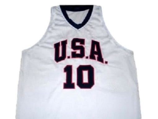 Kobe Bryant #10 Team USA Basketball Jersey White, Top Smart Design