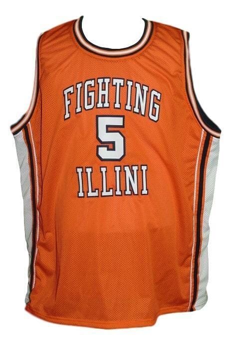 Illinois Men's Nike College Basketball Jersey - Orange, S