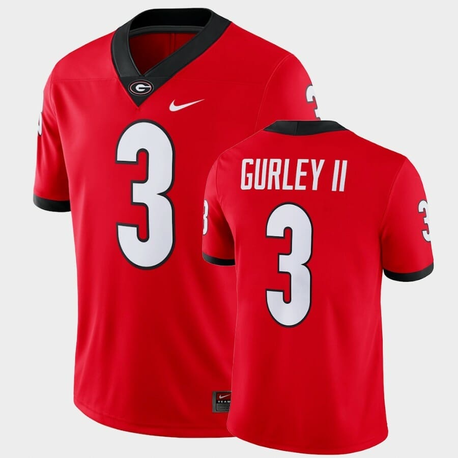 Todd Gurley Georgia Bulldogs #3 (No Name) NCAA Jersey - White