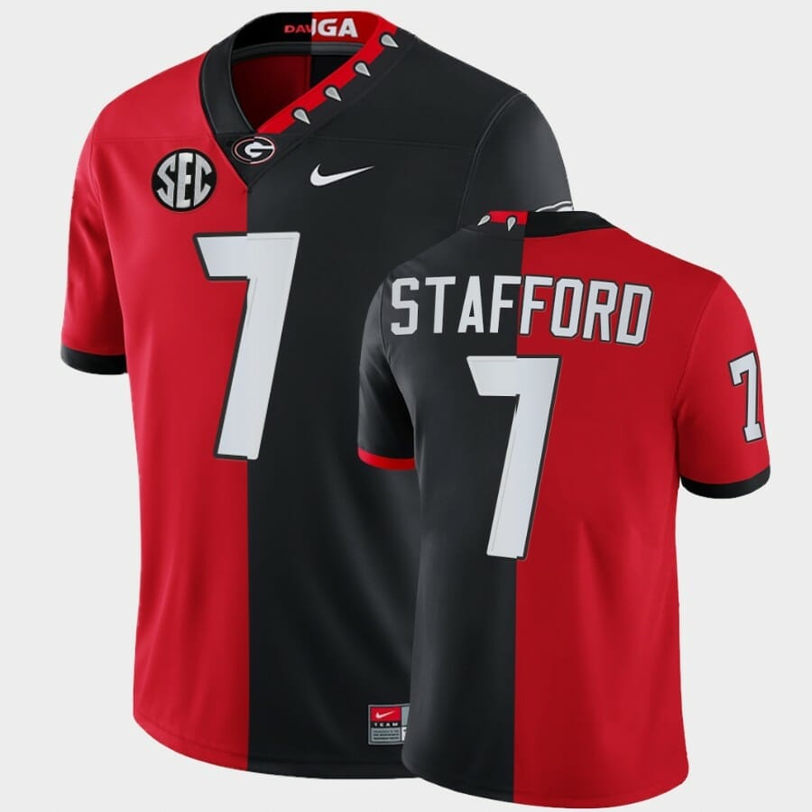 Matthew Stafford Jersey UGA #7Alumni Football Game Player Red