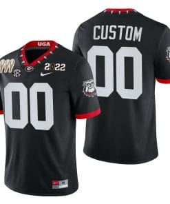 Personalized UGA Football Jersey Name And Number 2021-22 CFP National Champions Black