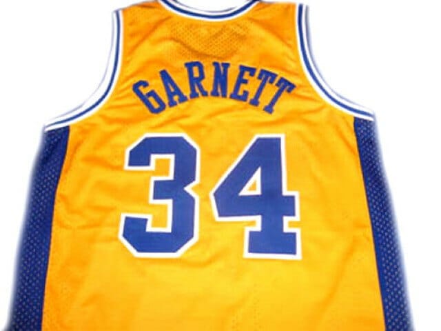 Kevin Garnett Farragut High School Basketball Jersey All Stitched Blue