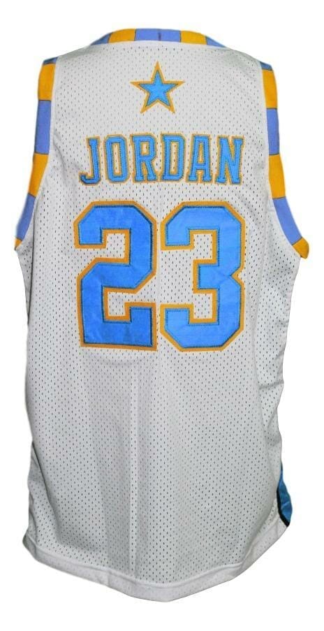 High School Basketball Jersey Michael Jordan #23 Laney White