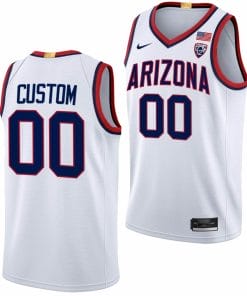 Custom Arizona Wildcats Jersey Name and Number College Basketball Limited White