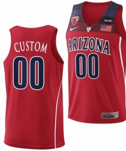 Custom Arizona Wildcats Jersey Name and Number College Basketball Replica Red
