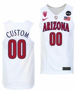 Custom Arizona Wildcats Jersey Name and Number College Basketball Replica White
