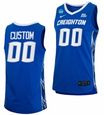 Custom College Basketball Jerseys Creighton Bluejays Jersey Name and Number 2023 NCAA March Madness Blue