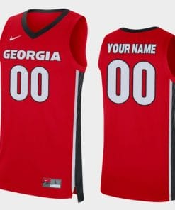 Custom Georgia Bulldogs Jersey Name And Number College Basketball Red