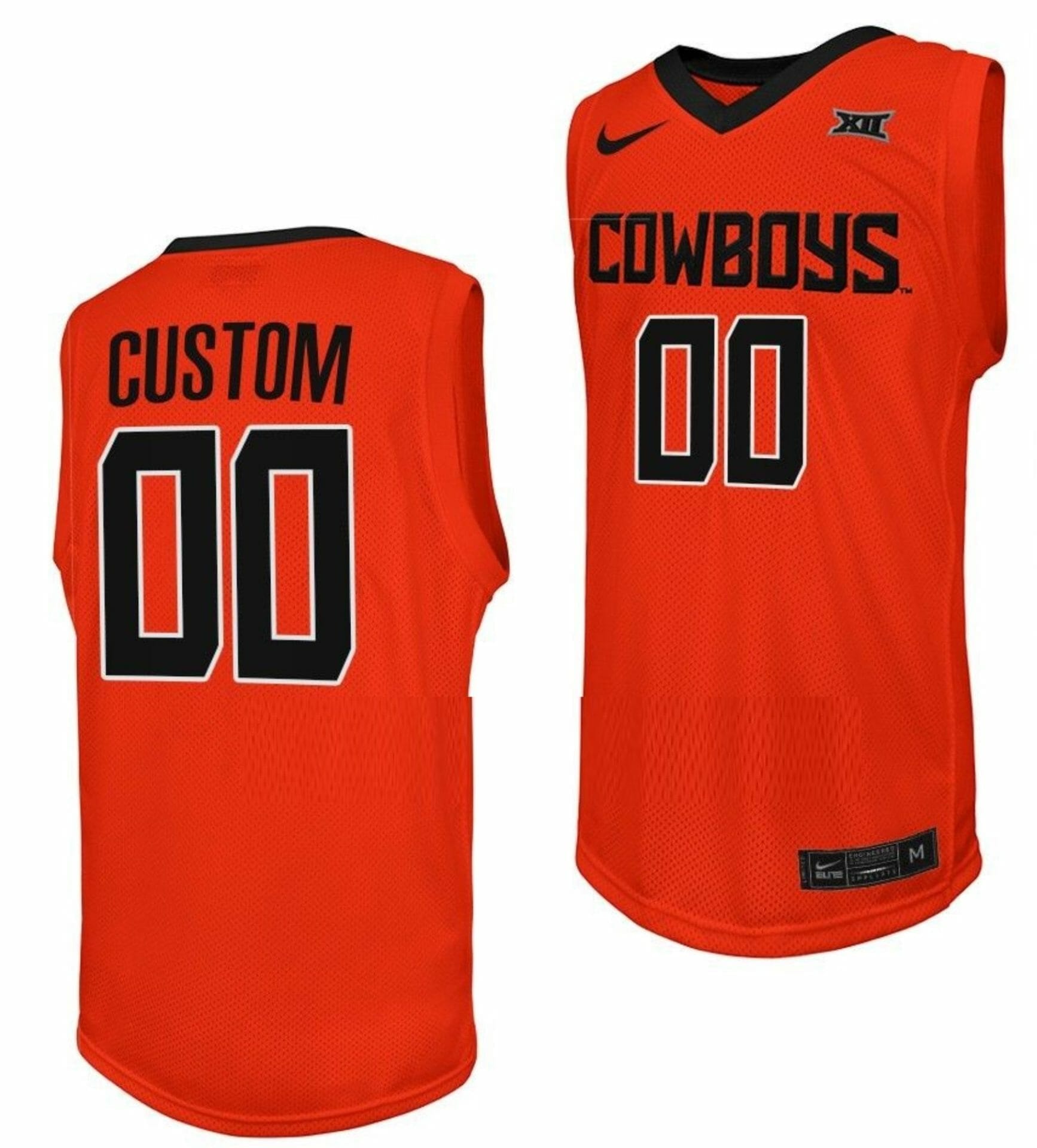 Custom College Basketball Jerseys Oklahoma State Cowboys Jersey Name and Number Orange