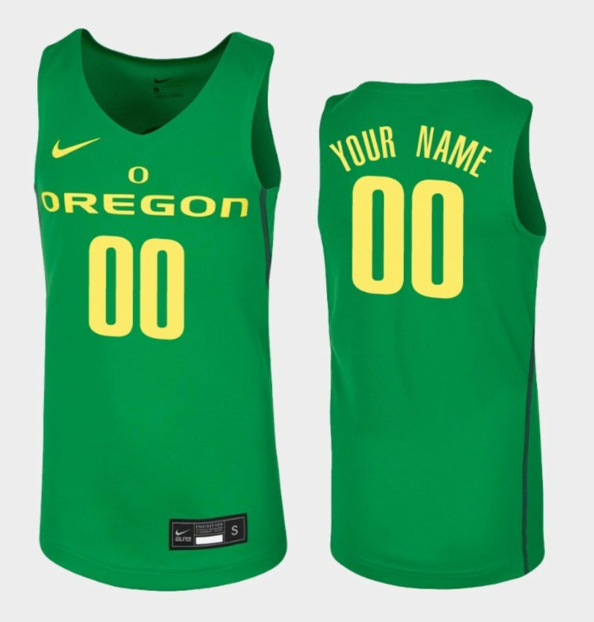 Custom College Basketball Jerseys Oregon Ducks Jersey Name and Number NIL Pick-A-Player Gold