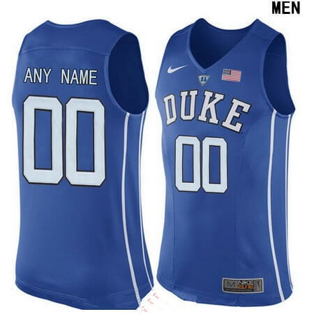 Custom College Basketball Jerseys Duke Blue Devils Jersey Name and Number Elite Navy