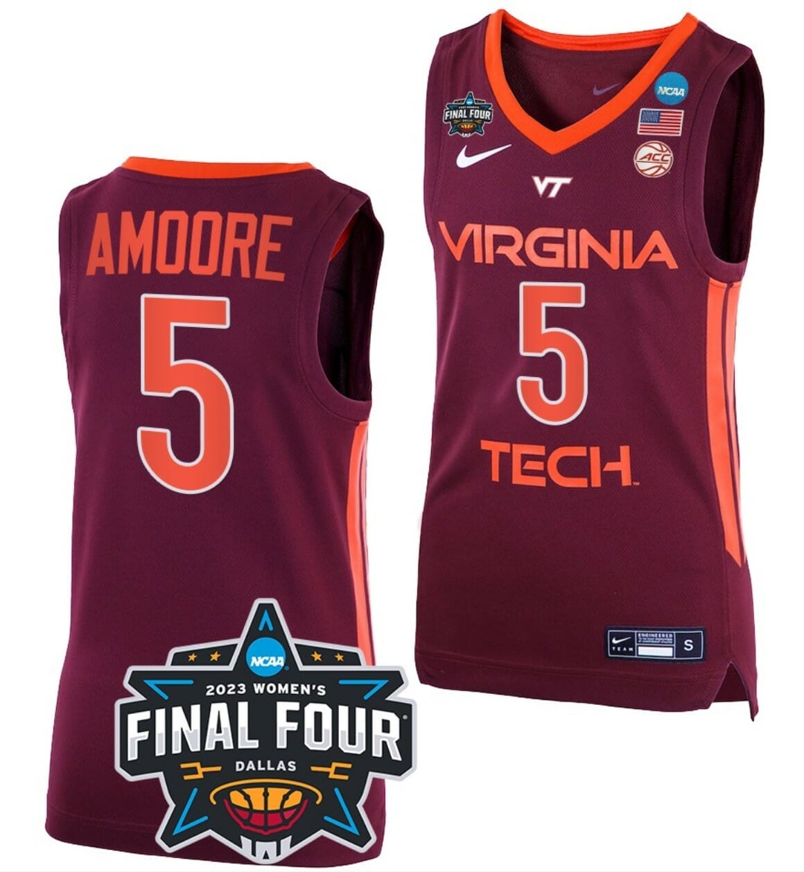 [Available] Buy Amoore Jersey Virginia Tech Hokies