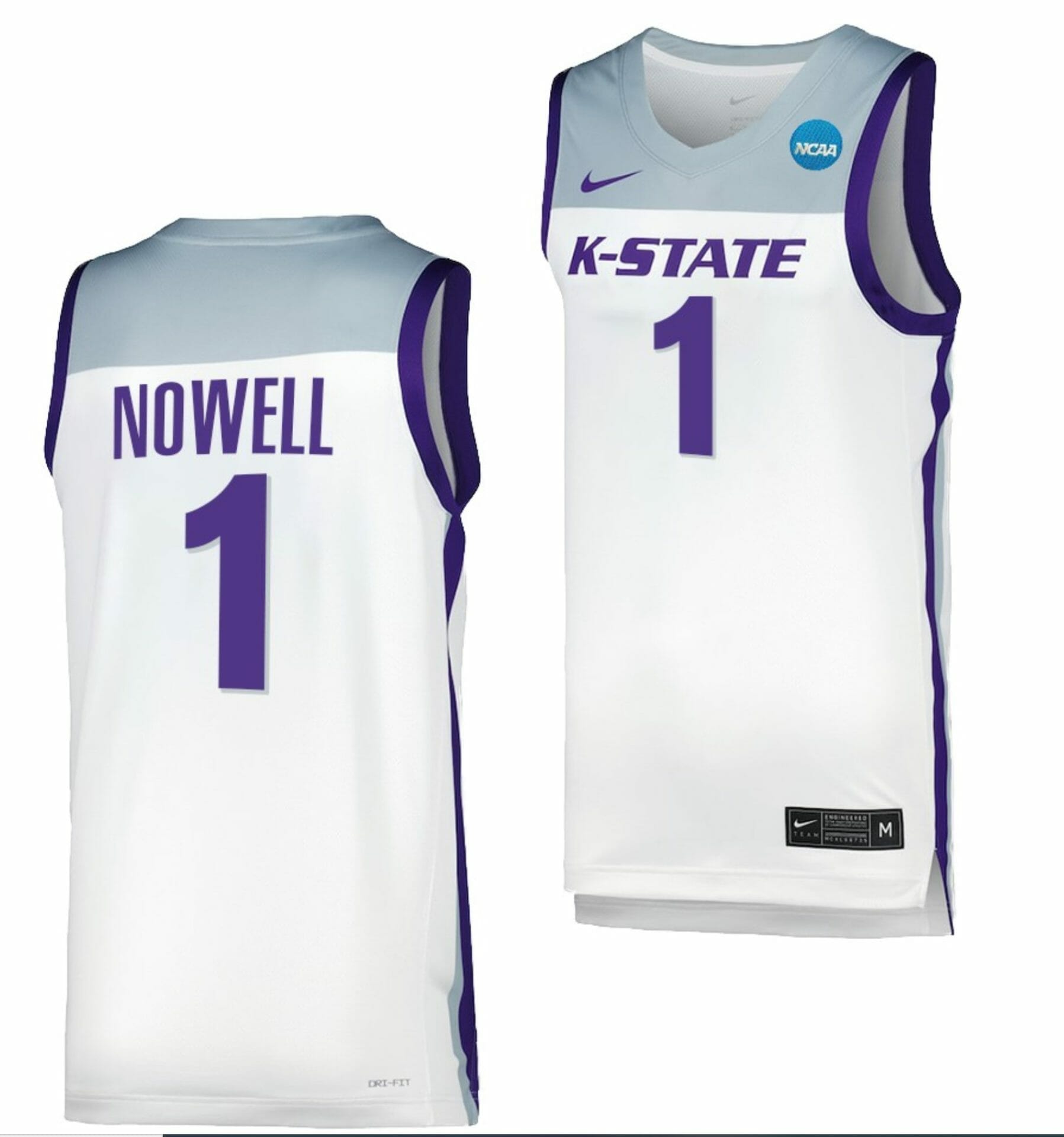 Markquis Nowell #1 Kansas State Wildcats Alternate Basketball Jersey 2022-23  Black - OKNCAASHOP