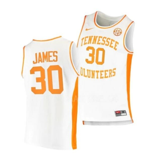 Men's Nike #1 White Tennessee Volunteers Game Jersey