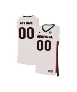 Custom Georgia Bulldogs Jersey Name and Number Basketball Elite White