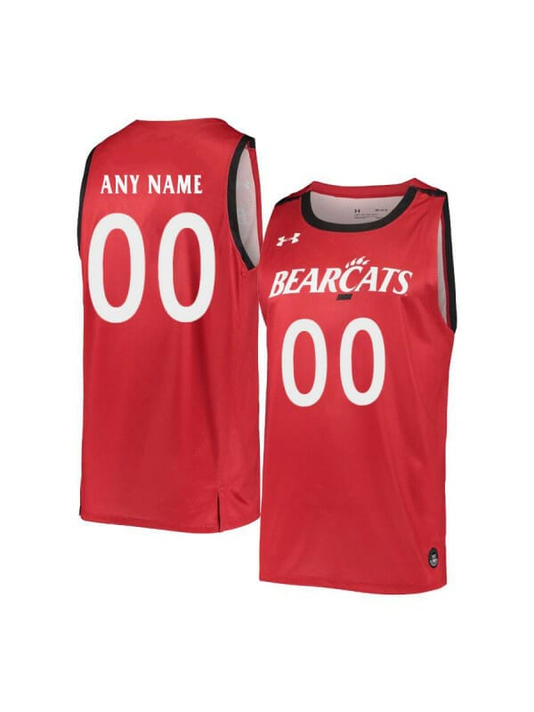 Custom College Basketball Jerseys Cincinnati Bearcats Jersey Name and Number Red Retro