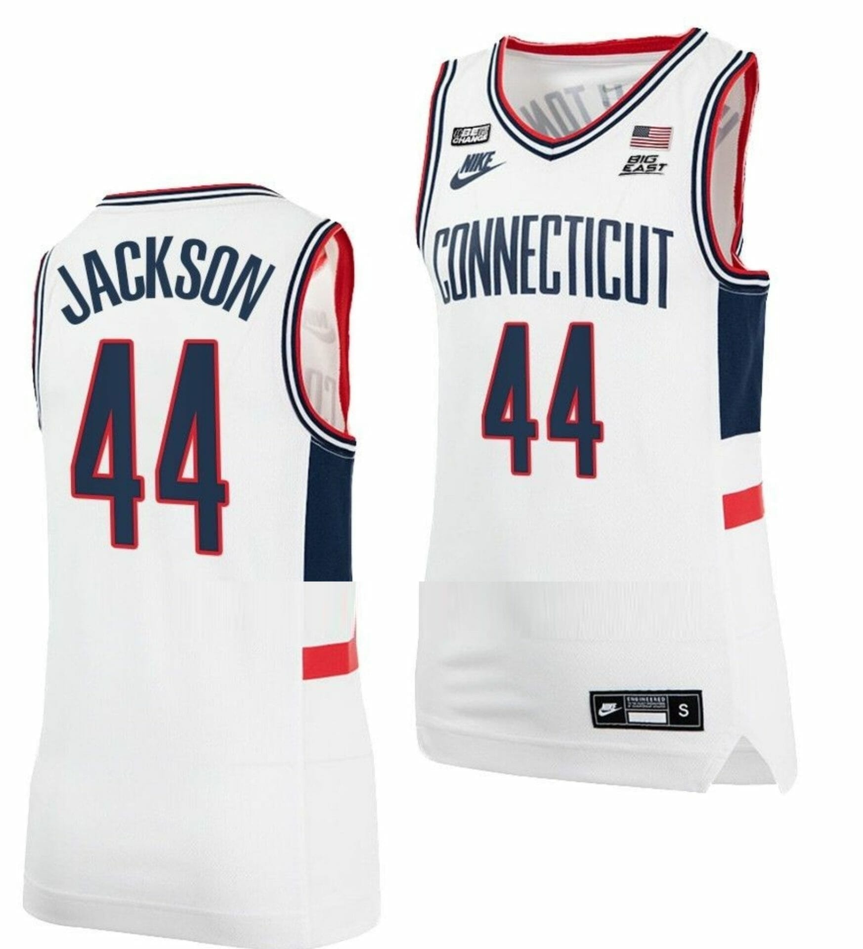 Andre Jackson Jersey UConn Huskies College Basketball No Name Navy #44