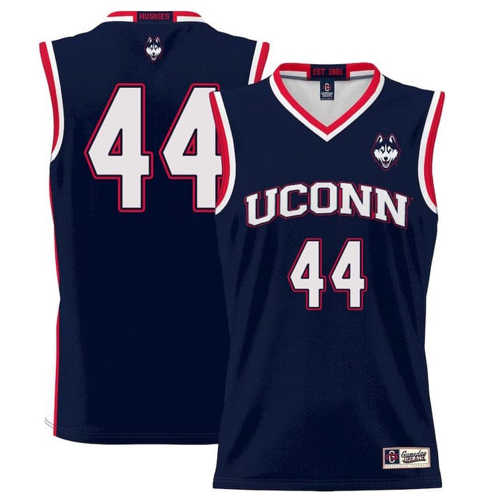 Andre Jackson Jersey UConn Huskies College Basketball No Name Navy #44