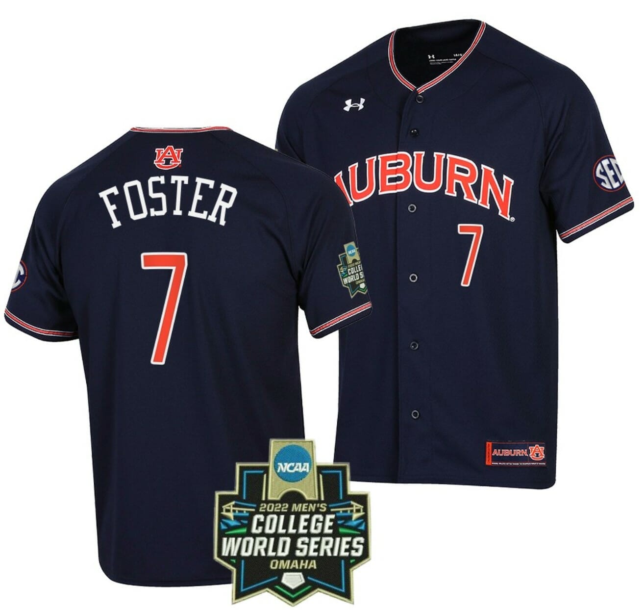 Auburn Tigers Baseball Jersey