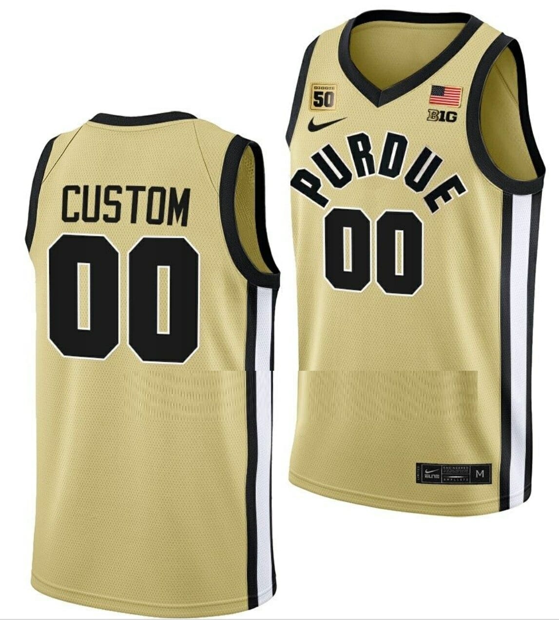 Custom College Basketball Jerseys Purdue Boilermakers Jersey Name and Number White