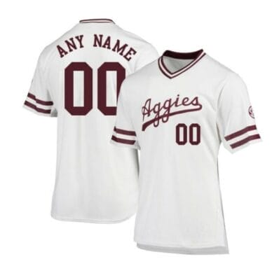 Custom NCAA Baseball Jersey Texas Aggies Name and Number College Khaki Alternate Corps of Cadets