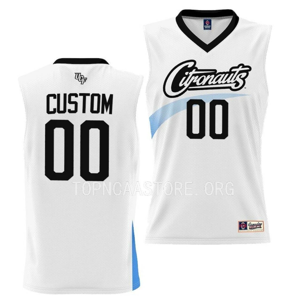 Custom College Basketball Jerseys UCF Knights Jersey Name and Number White Home