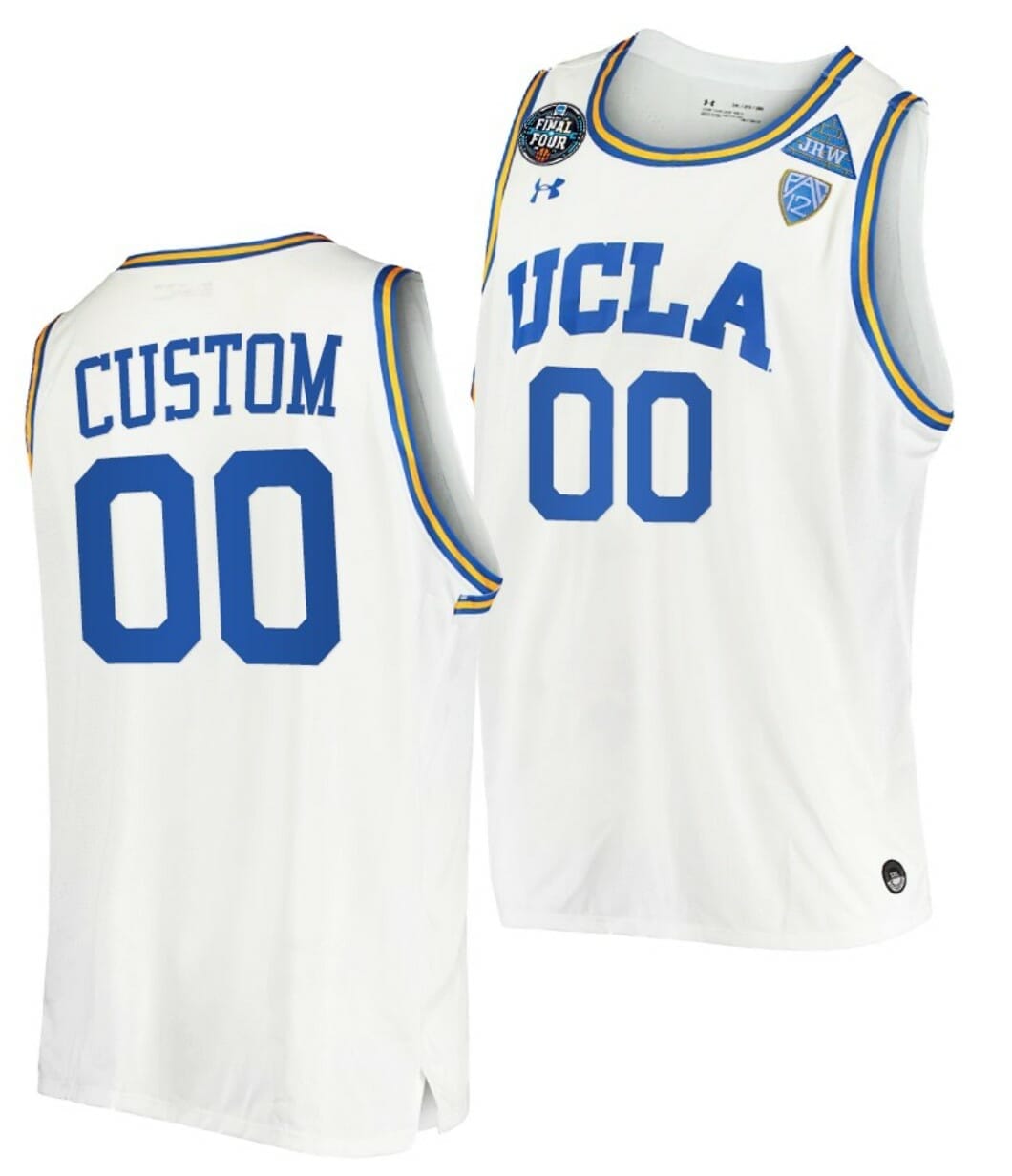 Custom NCAA Baseball Jerseys UCLA Bruins Jersey Name and Number College Replica White