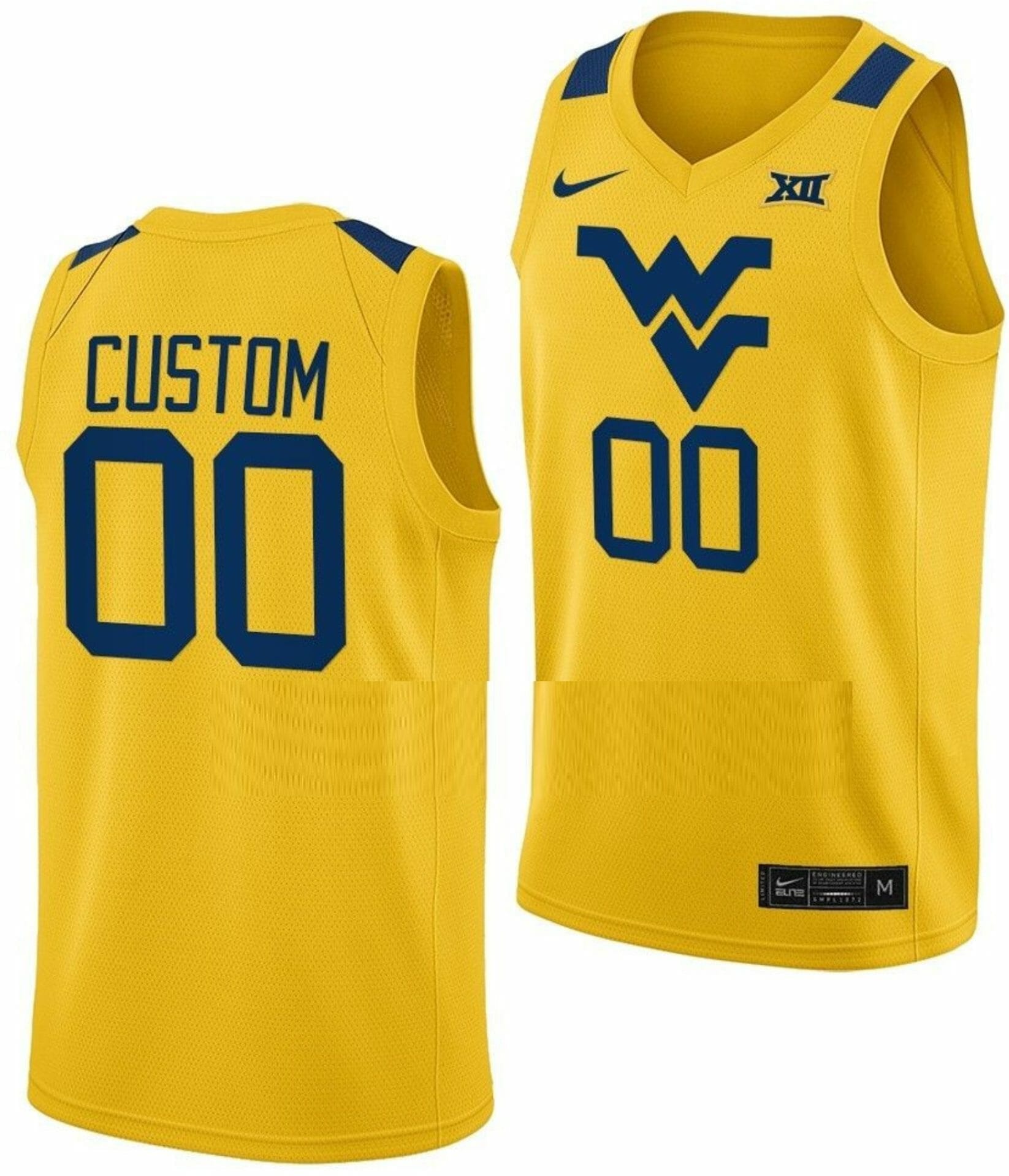 Nike Men's West Virginia Mountaineers #23 Country Roads Gold Replica  Alternate Football Jersey
