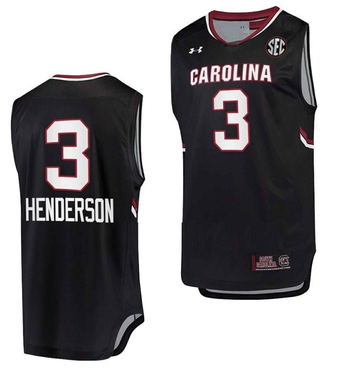 NCAA Basketball Jersey Destanni Henderson South Carolina Gamecocks College Black #3