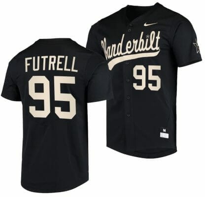 NCAA Baseball Jersey Devin Futrell Vanderbilt Commodores College Replica Black #95