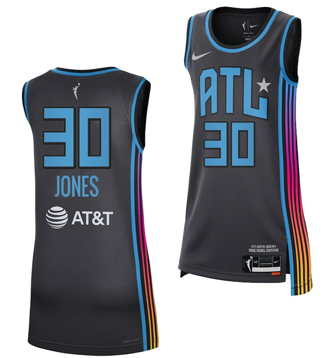 [Available] Buy New Haley Jones Jersey 2023 WNBA Black #30