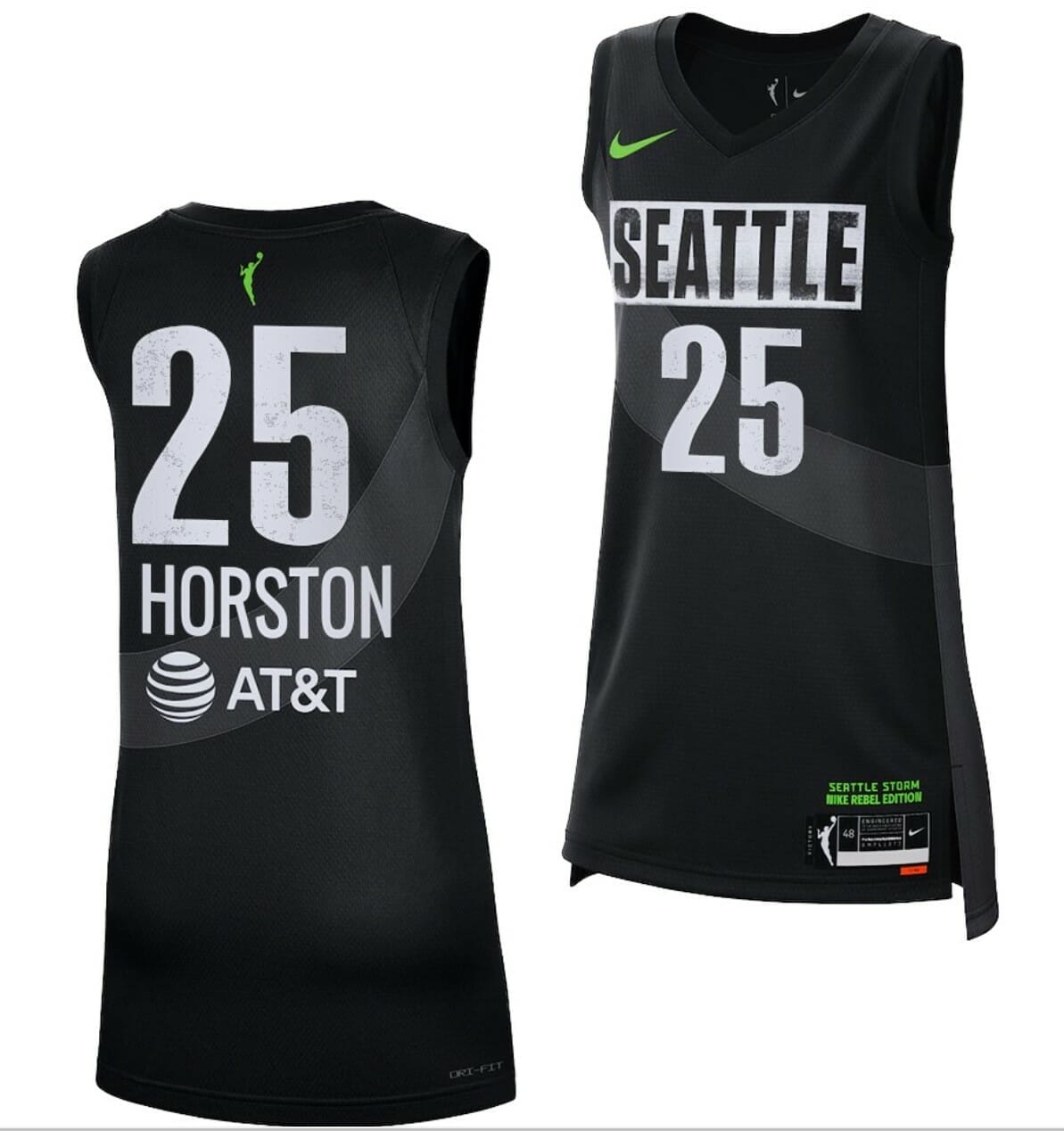[Trending] New Jordan Horston Jersey Black 2023 WNBA #25