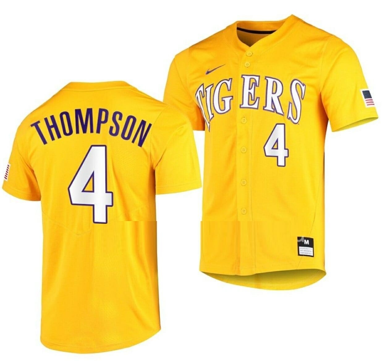 Trending] Buy New Jordan Thompson Jersey Elite Gold #4