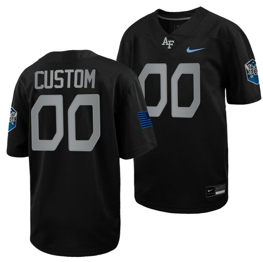 Best Seller NCAA Jerseys Custom Air Force Falcons Jersey Name and Number Football 2022 Space Rivalry Alternate Black