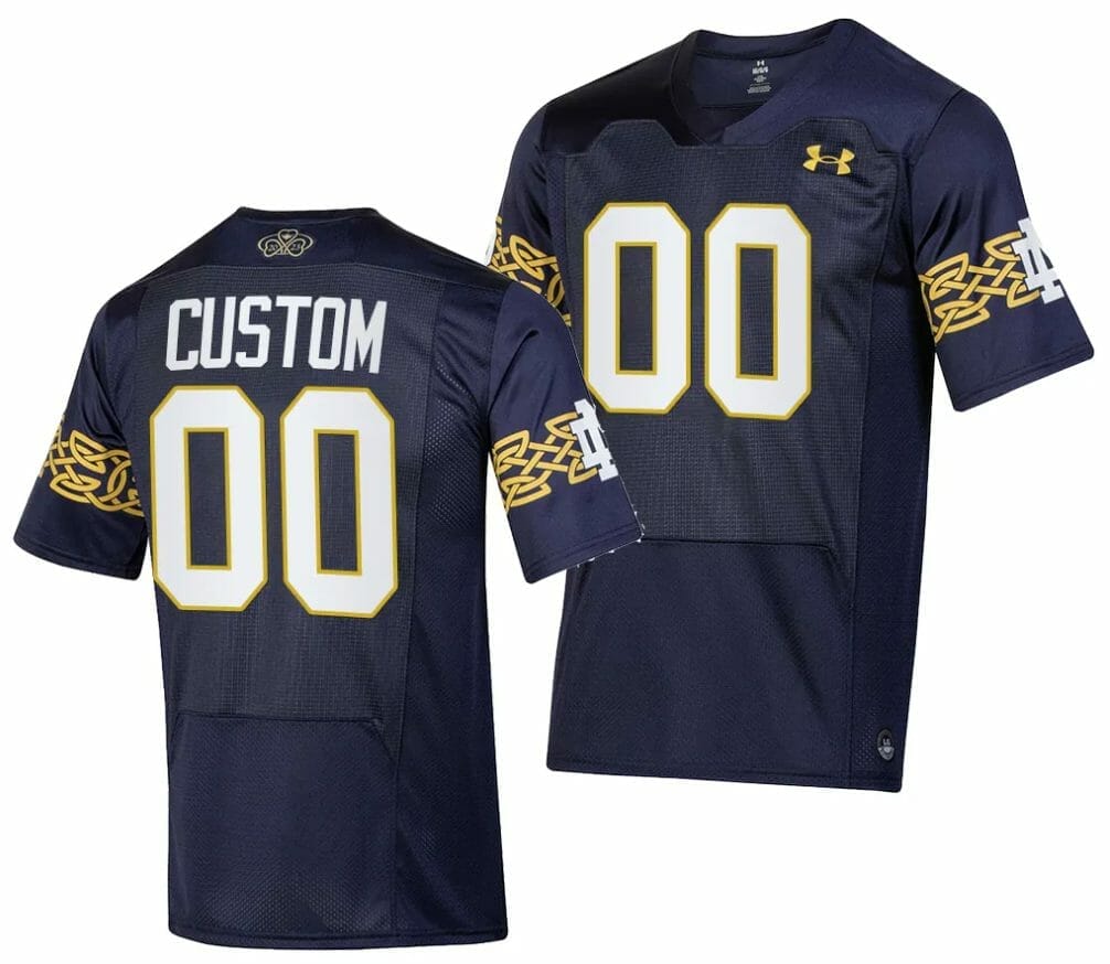 Custom Notre Dame Jersey Fighting Irish Name and Number Customizable College Basketball Jerseys Replica White