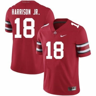 Hot] New Marvin Harrison Jr Jersey #18 Ohio State Alternate Gray Limited  Football