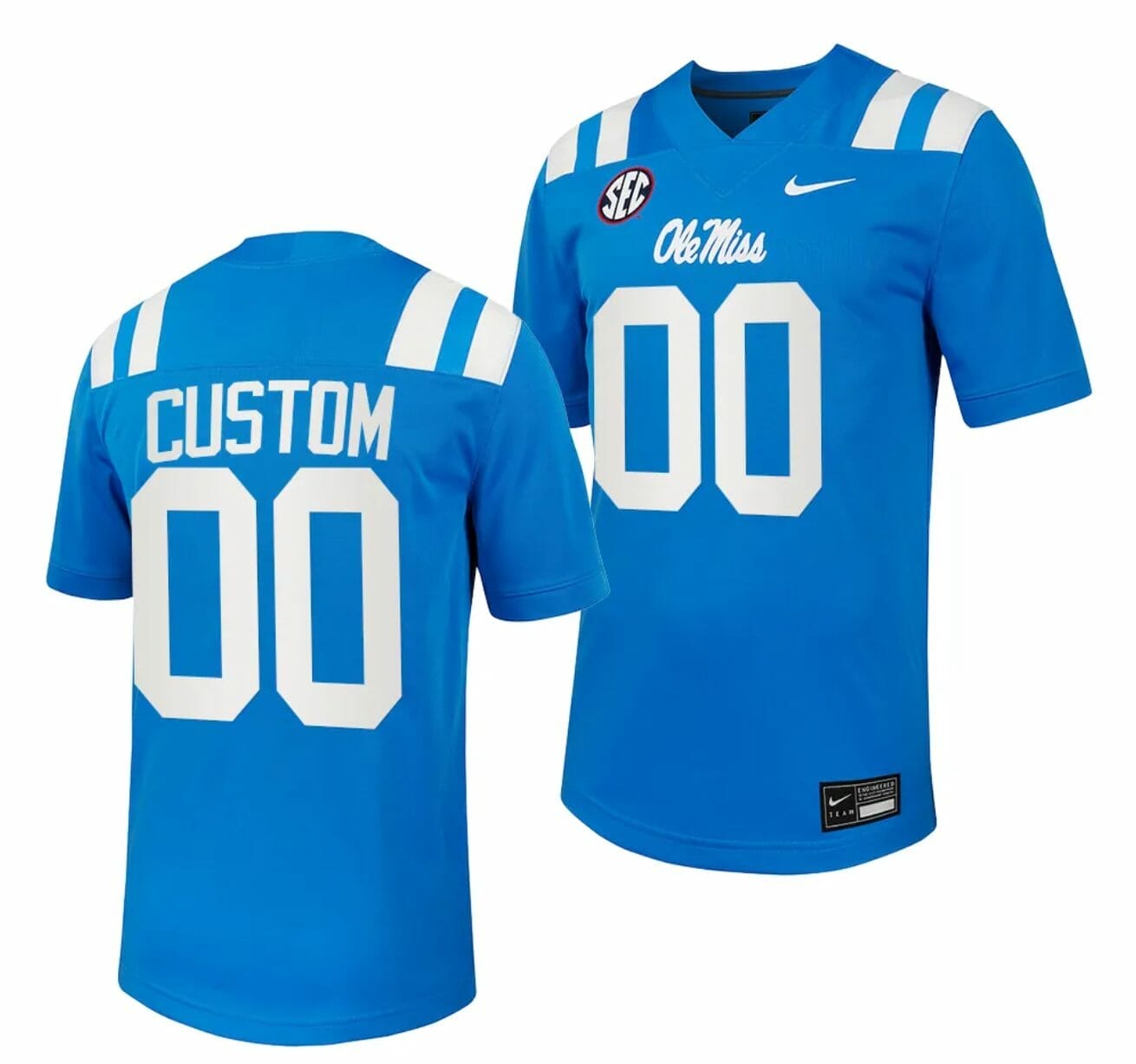 Hot] New Ole Miss Rebels Custom Jersey NCAA Football Red