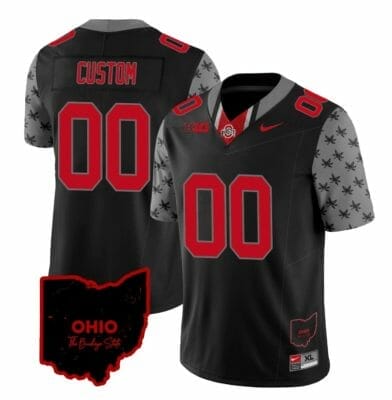 Custom Ohio State Buckeyes Jersey Name and Number College Football Stitched Alternate Black, Top Smart Design
