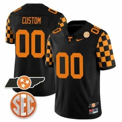 Tennessee Yellow Black Custom Name Baseball Jerseys For Men