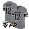 Colorado Buffaloes Travis Hunter Jersey #12 Vapor College Football All Stitched White, Top Smart Design